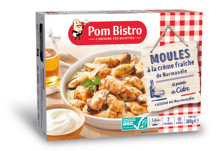 Moules à la crème fraiche de Normandie et pointe de Cidre de Normandie
